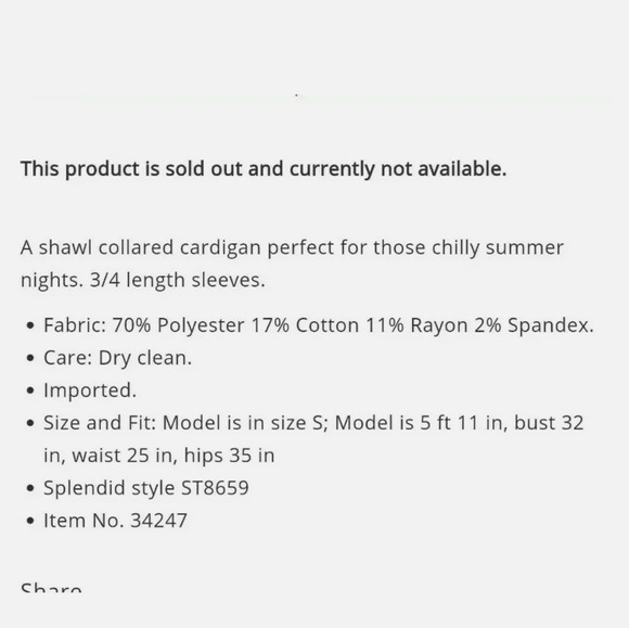 Splendid Graphite Sierra Striped Knit Cardigan Top - Picture 7 of 11